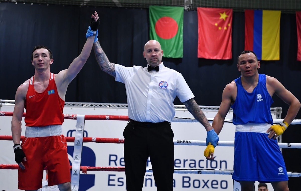 Simon Mullan representing Team GB at a tournament in Spain